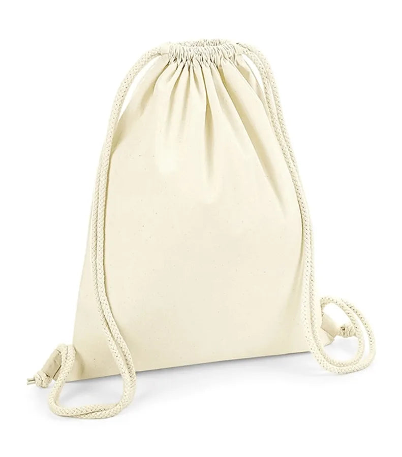 Organic Premium Cotton Gymsac Natural
