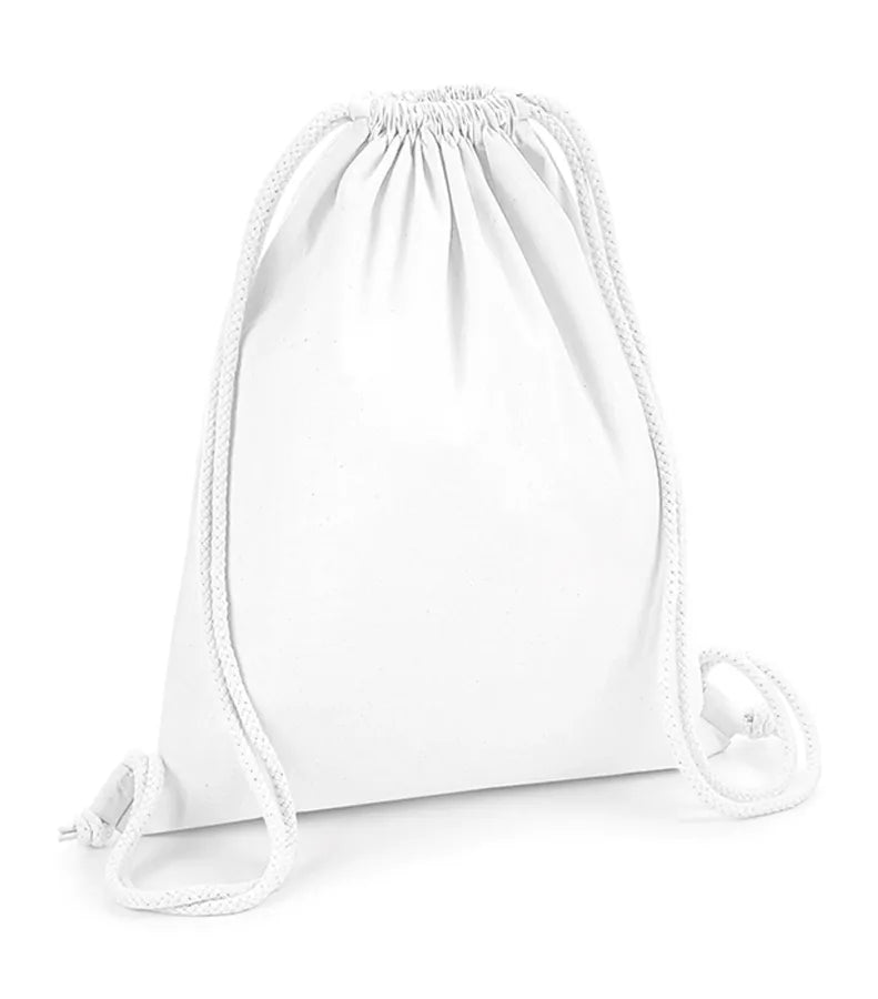 Organic Premium Cotton Gymsac White