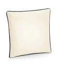 Fairtrade Cotton Piped Cushion Cover Natural/Black