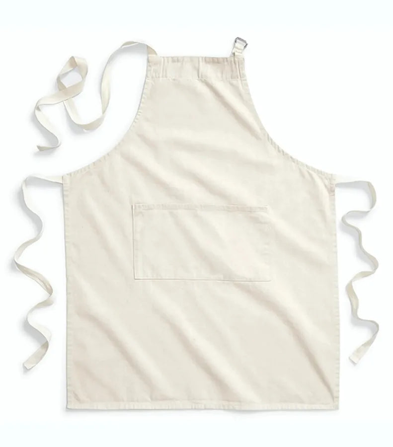 Fairtrade Cotton Adult Craft Apron Natural