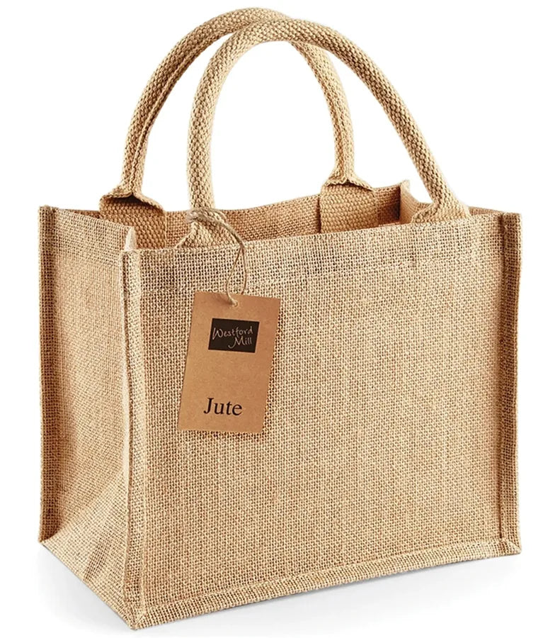 Jute Mini Gift Bag Natural