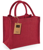 Jute Mini Gift Bag Red/Red