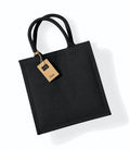 Jute Midi Tote Black/Black