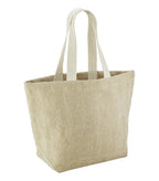 Soft Washed Jute Beach Bag Natural