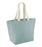Soft Washed Jute Beach Bag DuckEggBlue