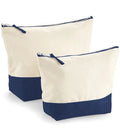 Dipped Base Canvas Accessory Bag Natural/Navy