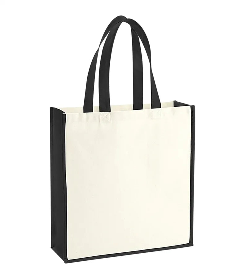 Gallery Canvas Tote Natural/Black