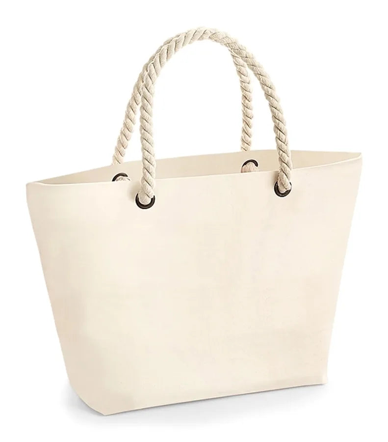 Nautical Beach Bag Natural