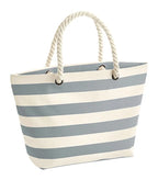 Nautical Beach Bag Natural/Grey