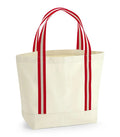 EarthAware Organic Boat Bag Natural/ClassicRed
