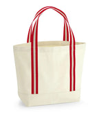 EarthAware Organic Boat Bag Natural/ClassicRed