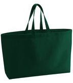 Heavyweight Canvas Oversized Tote Bag BottleGreen