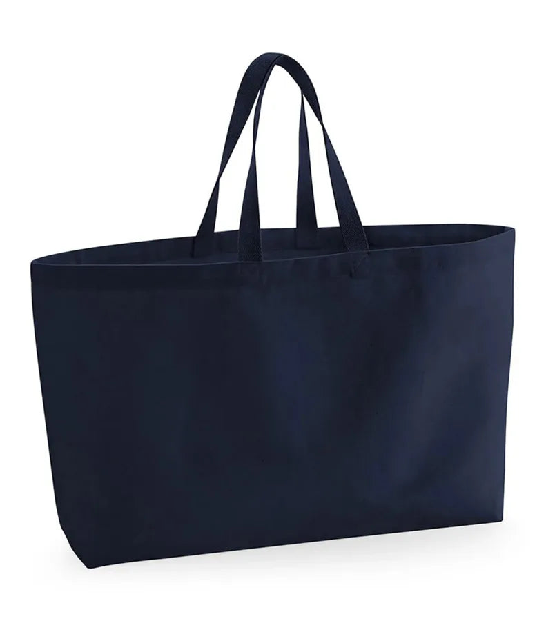 Heavyweight Canvas Oversized Tote Bag FrenchNavy