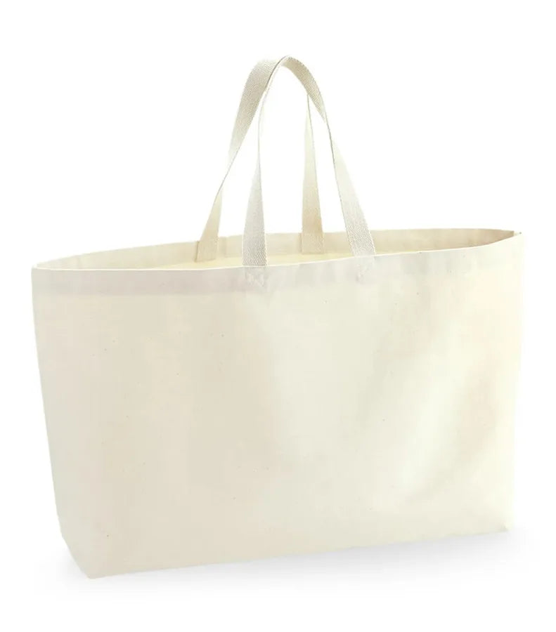Heavyweight Canvas Oversized Tote Bag Natural