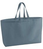Heavyweight Canvas Oversized Tote Bag DustyBlue