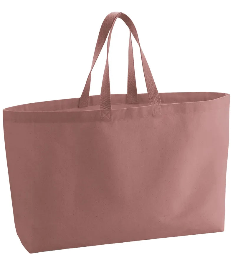 Heavyweight Canvas Oversized Tote Bag RosePink