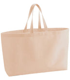 Heavyweight Canvas Oversized Tote Bag Peach