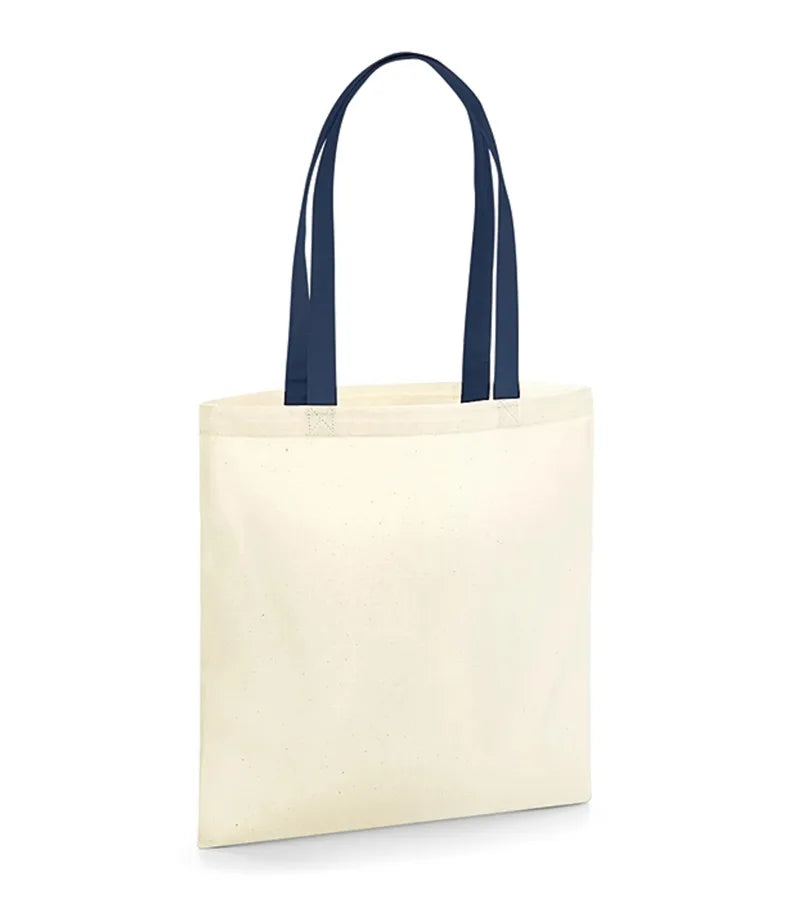 EarthAware® Organic Bag for Life - Contrast Handle Natural/FrenchNavy
