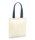 EarthAware® Organic Bag for Life - Contrast Handle Natural/FrenchNavy