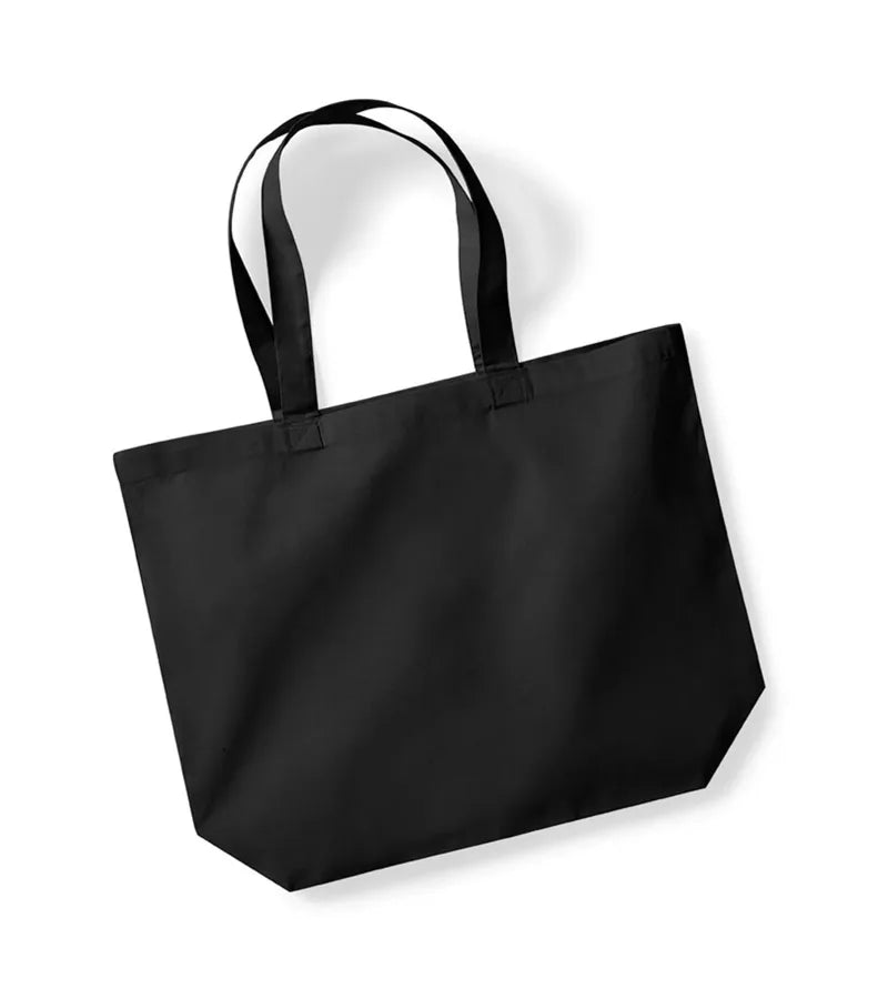 Recycled Cotton Maxi Tote Bag Black