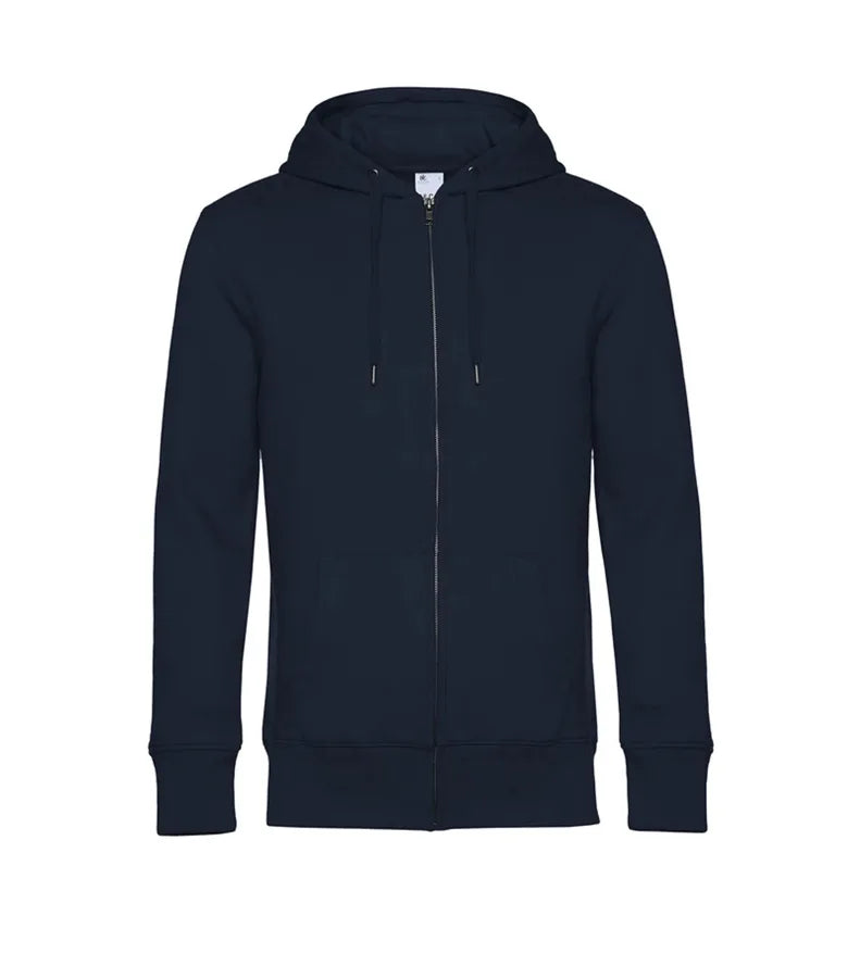B&C KING Zipped Hood Navy