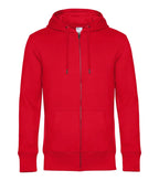 B&C KING Zipped Hood Red