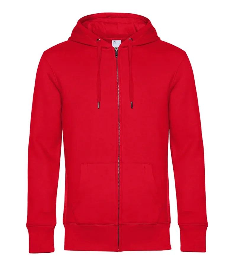 B&C KING Zipped Hood Red