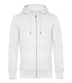 B&C KING Zipped Hood White