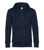 B&C KING Zipped Hood NavyBlue