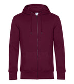 B&C KING Zipped Hood DarkCherry