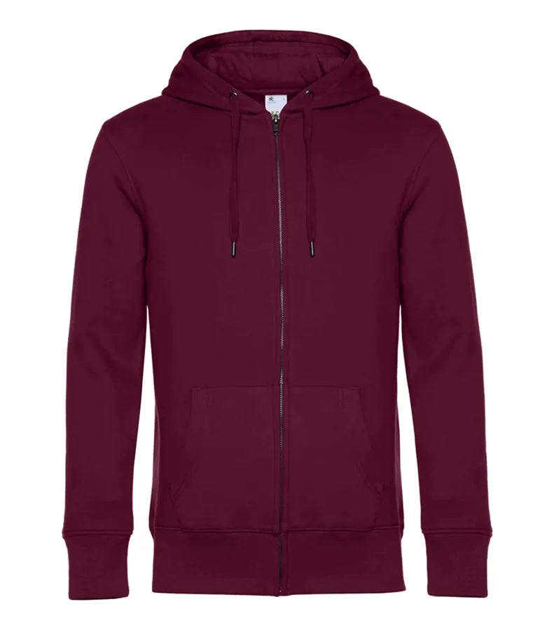 B&C KING Zipped Hood DarkCherry