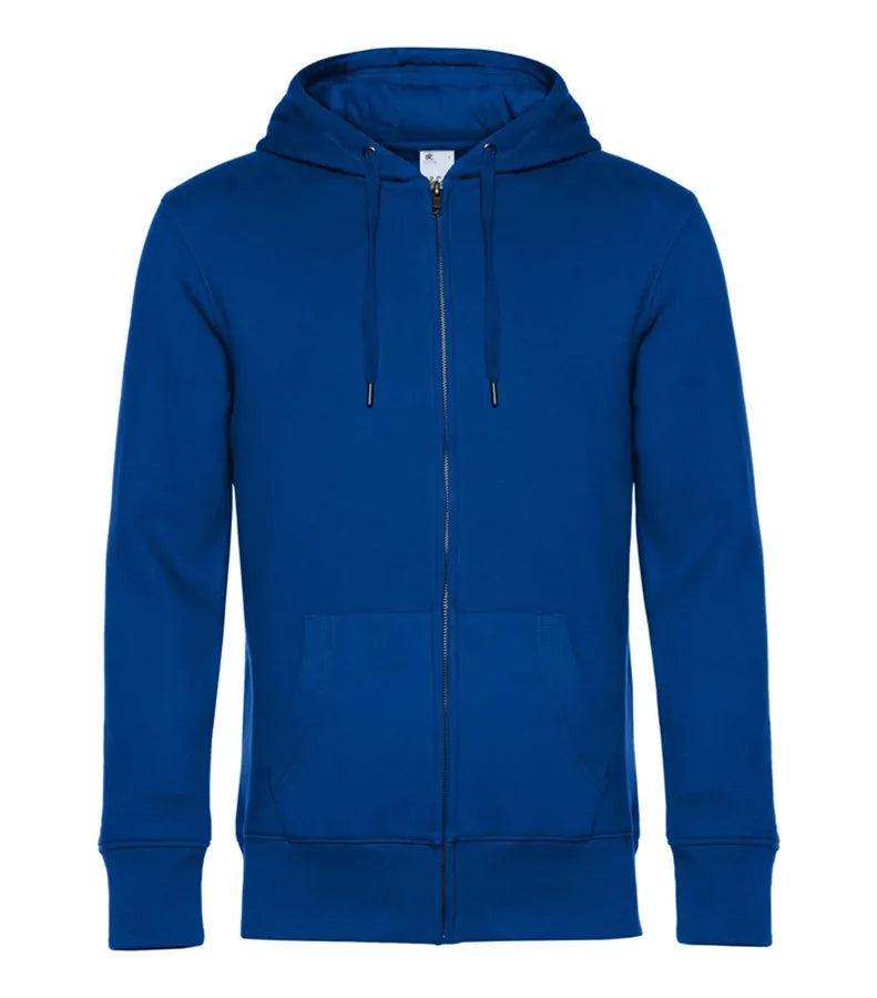 B&C KING Zipped Hood Royal