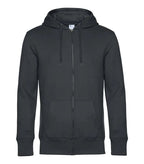 B&C KING Zipped Hood Asphalt