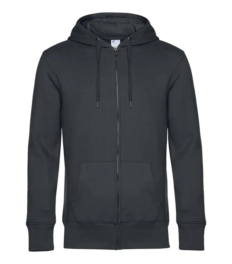 B&C KING Zipped Hood Asphalt