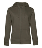 B&C QUEEN Zipped Hood Khaki