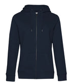 B&C QUEEN Zipped Hood Navy