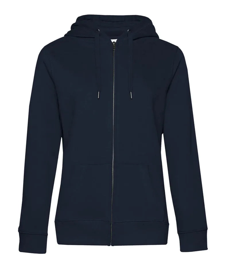 B&C QUEEN Zipped Hood Navy