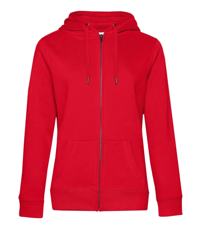 B&C QUEEN Zipped Hood Red