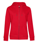 B&C QUEEN Zipped Hood Red