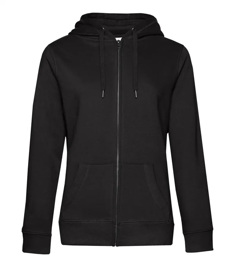 B&C QUEEN Zipped Hood BlackPure