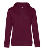 B&C QUEEN Zipped Hood DarkCherry