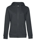 B&C QUEEN Zipped Hood Asphalt
