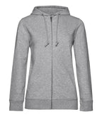 B&C INSPIRE Zipped Hood /women HeatherGrey