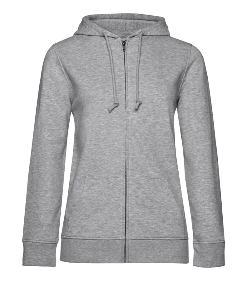 B&C INSPIRE Zipped Hood /women HeatherGrey