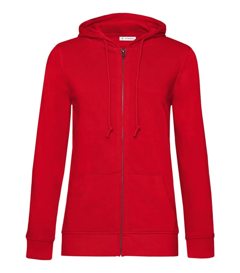B&C INSPIRE Zipped Hood /women Red