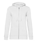 B&C INSPIRE Zipped Hood /women White