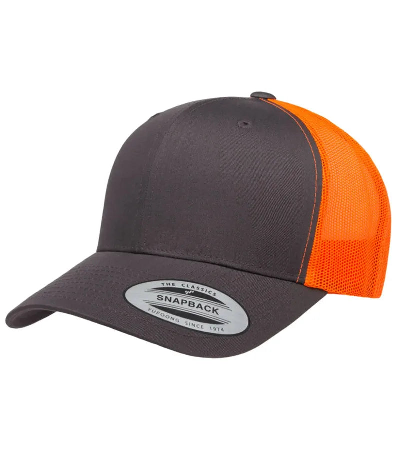 Retro Trucker 2-Tone Charcoal/NeonOrange