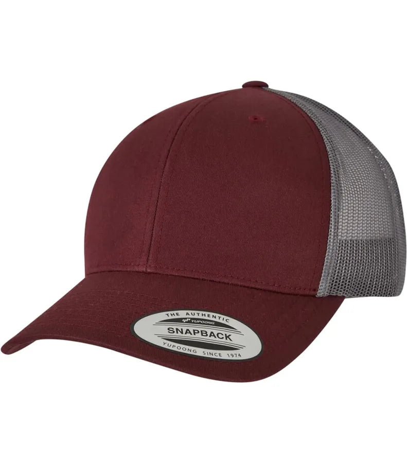 Retro Trucker 2-Tone Maroon/Grey