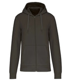 Men's Eco-Friendly Zip-Through Hoodie DarkGrey