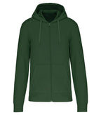 Men's Eco-Friendly Zip-Through Hoodie ForestGreen
